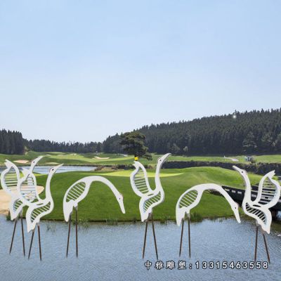 动物不锈钢仙鹤