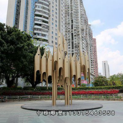 不锈钢校园景观雕塑