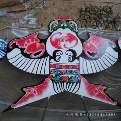 仿真不锈钢风筝雕塑