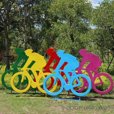 运动人物不锈钢雕塑