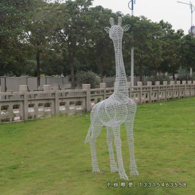 大型不锈钢长颈鹿