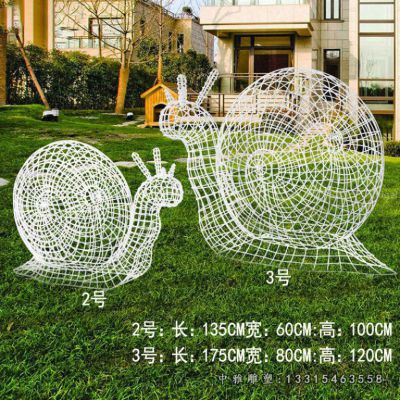 蜗牛动物不锈钢摆件