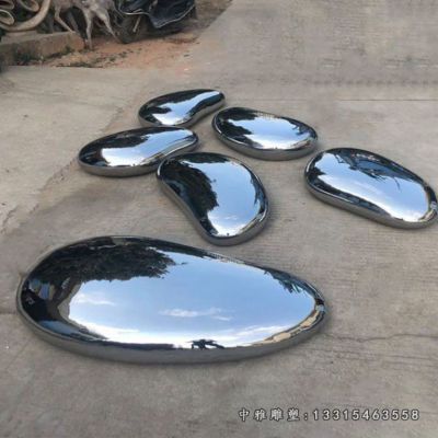 鹅卵石不锈钢雕塑