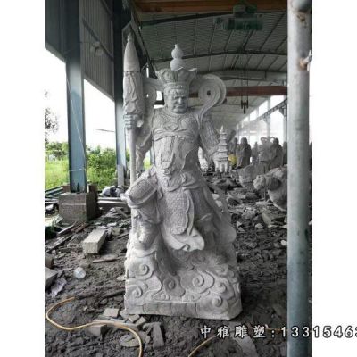 石雕古代人物关公