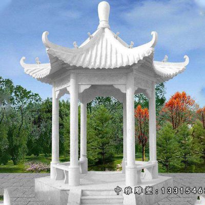 景观石雕凉亭