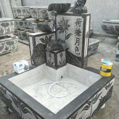 石雕仿古流水池