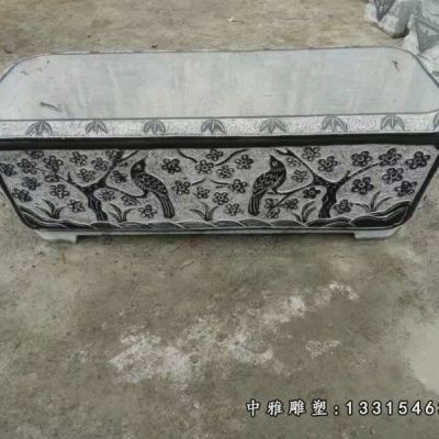 石雕仿古水缸雕塑