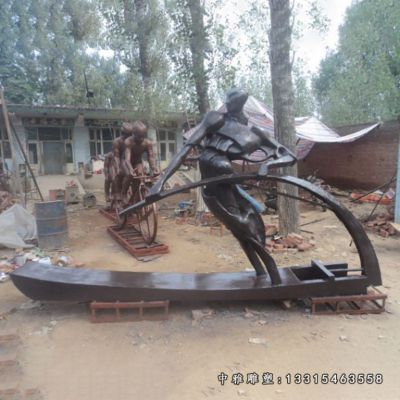 公园抽象人物铜雕