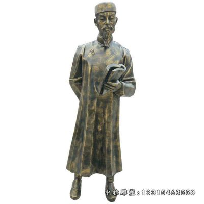 广场人物铜雕