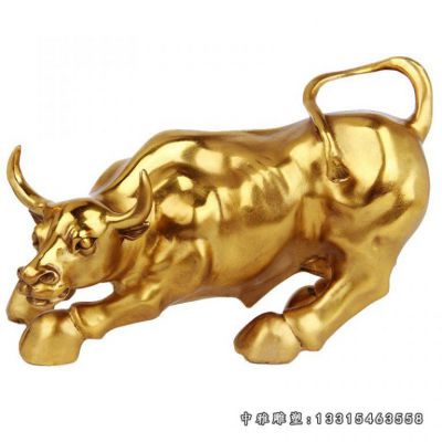 铜雕广场牛雕塑