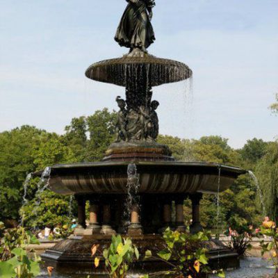 铜雕广场喷泉雕塑