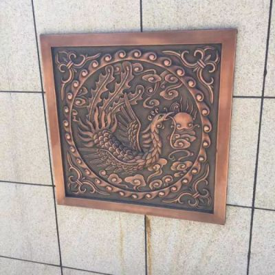 广场铜浮雕摆件