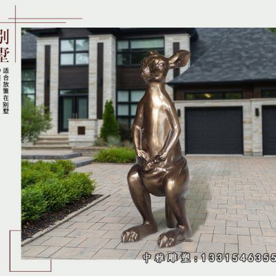 袋鼠铜雕动物雕塑