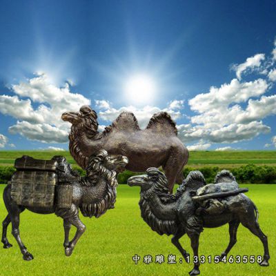 运货骆驼铜雕
