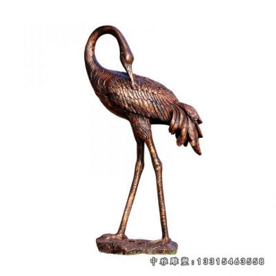 仙鹤动物铜雕雕塑