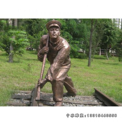 铜雕名人詹天佑