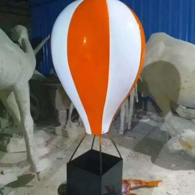 不锈钢广场热气球雕塑