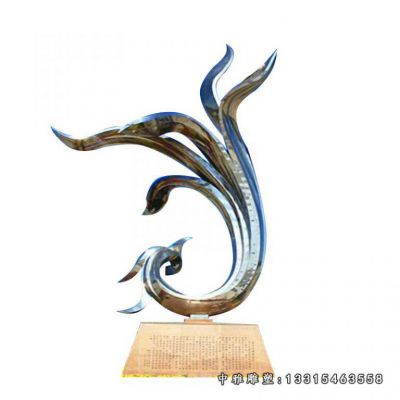 抽象鸽子不锈钢雕塑