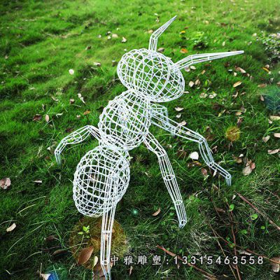 公园蚂蚁不锈钢雕塑