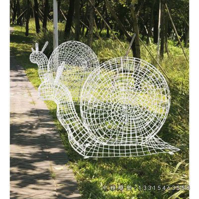 蜗牛动物不锈钢雕塑