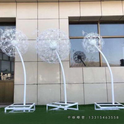 不锈钢蒲公英雕塑