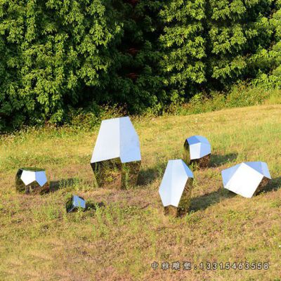 不锈钢公园景观石雕塑