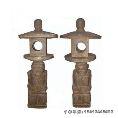 公园石雕灯雕塑