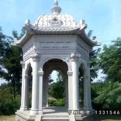 户外石雕凉亭