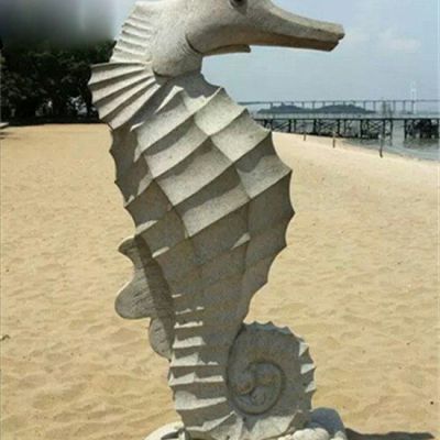 海马石雕动物