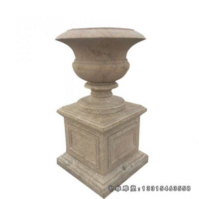 欧式石雕花盆