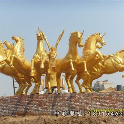 广场铜雕马雕塑