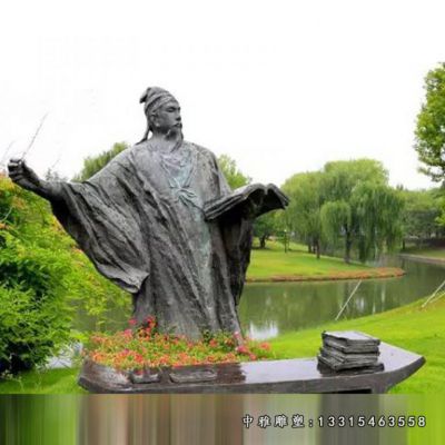 铜雕关汉卿雕塑