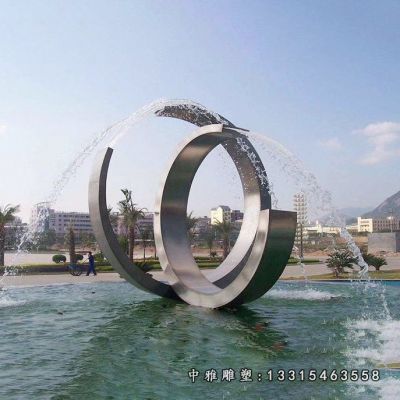 广场不锈钢喷泉