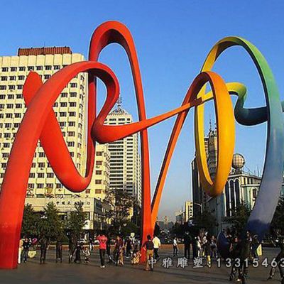 创意丝带不锈钢雕塑