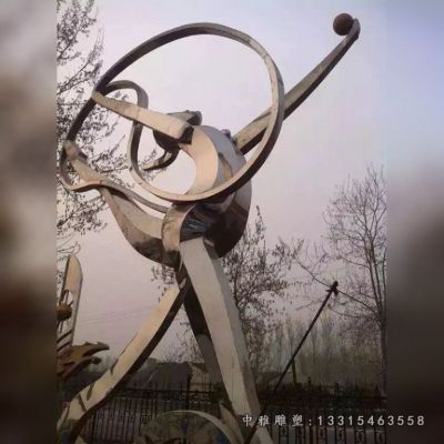 不锈钢跳舞人物雕塑