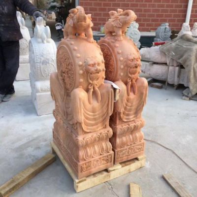 动物石雕抱鼓石