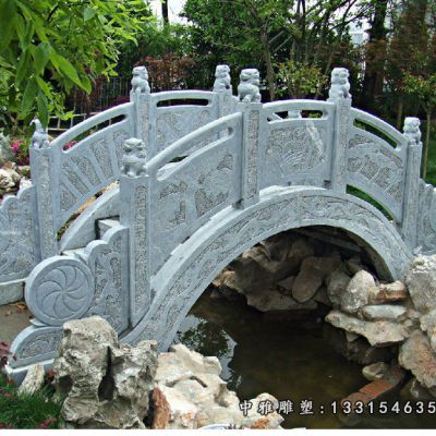 公园小型石桥雕塑