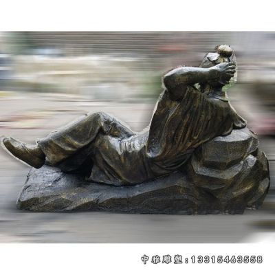 铜雕杜康人物雕塑