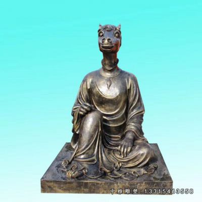 十二生肖动物铜雕