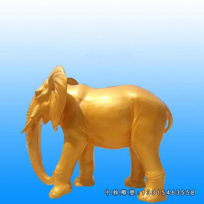 铜雕大象动物