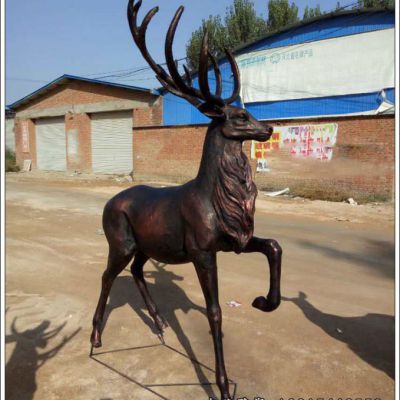 小鹿动物铜雕