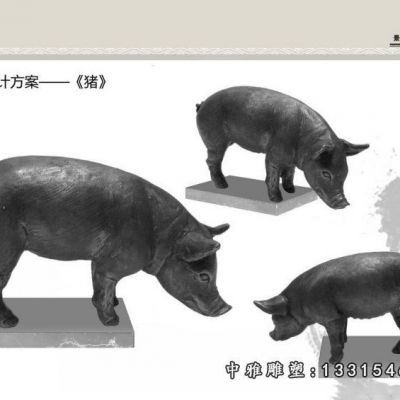 铜雕十二生肖雕塑