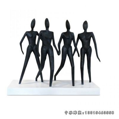 抽象人物不锈钢雕像