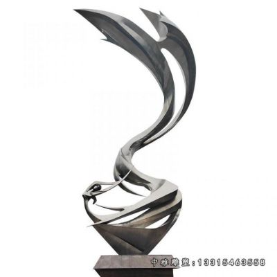 动物海豚不锈钢雕塑