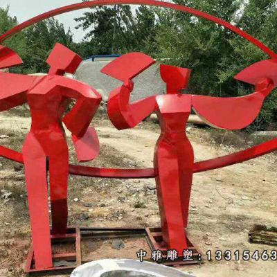 扇子景观不锈钢雕塑