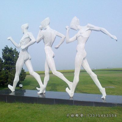广场竞走不锈钢人物