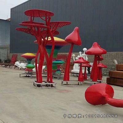 不锈钢广场蘑菇