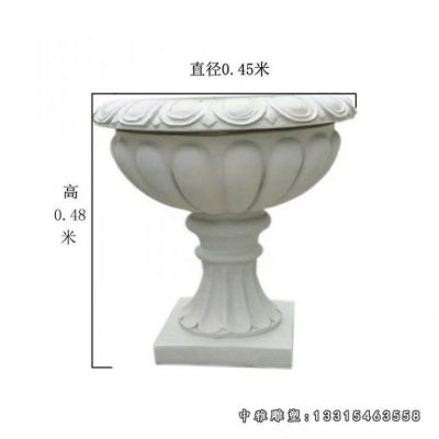 石雕小区花盆
