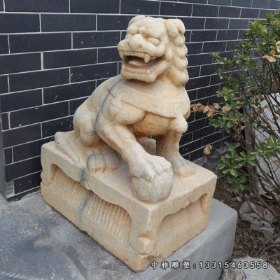 宅门石雕狮子