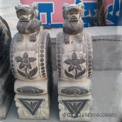 动物石雕抱鼓石雕塑